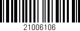 Código de barras (EAN, GTIN, SKU, ISBN): '21006106'