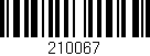 Código de barras (EAN, GTIN, SKU, ISBN): '210067'