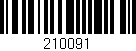 Código de barras (EAN, GTIN, SKU, ISBN): '210091'