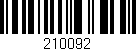 Código de barras (EAN, GTIN, SKU, ISBN): '210092'