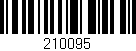 Código de barras (EAN, GTIN, SKU, ISBN): '210095'