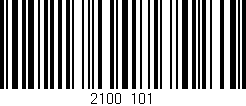 Código de barras (EAN, GTIN, SKU, ISBN): '2100/101'