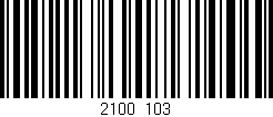 Código de barras (EAN, GTIN, SKU, ISBN): '2100/103'