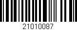 Código de barras (EAN, GTIN, SKU, ISBN): '21010087'