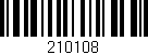 Código de barras (EAN, GTIN, SKU, ISBN): '210108'