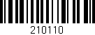 Código de barras (EAN, GTIN, SKU, ISBN): '210110'