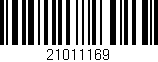 Código de barras (EAN, GTIN, SKU, ISBN): '21011169'