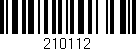 Código de barras (EAN, GTIN, SKU, ISBN): '210112'