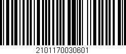 Código de barras (EAN, GTIN, SKU, ISBN): '2101170030601'
