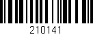 Código de barras (EAN, GTIN, SKU, ISBN): '210141'