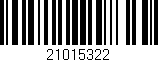 Código de barras (EAN, GTIN, SKU, ISBN): '21015322'