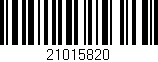 Código de barras (EAN, GTIN, SKU, ISBN): '21015820'