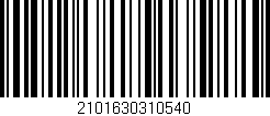 Código de barras (EAN, GTIN, SKU, ISBN): '2101630310540'