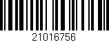Código de barras (EAN, GTIN, SKU, ISBN): '21016756'