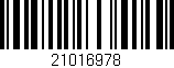 Código de barras (EAN, GTIN, SKU, ISBN): '21016978'