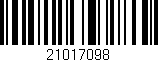 Código de barras (EAN, GTIN, SKU, ISBN): '21017098'