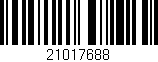Código de barras (EAN, GTIN, SKU, ISBN): '21017688'