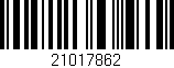 Código de barras (EAN, GTIN, SKU, ISBN): '21017862'