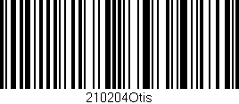 Código de barras (EAN, GTIN, SKU, ISBN): '210204Otis'