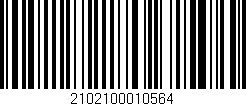 Código de barras (EAN, GTIN, SKU, ISBN): '2102100010564'