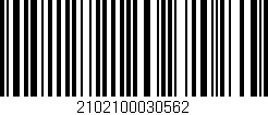 Código de barras (EAN, GTIN, SKU, ISBN): '2102100030562'