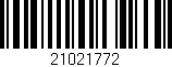 Código de barras (EAN, GTIN, SKU, ISBN): '21021772'