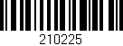 Código de barras (EAN, GTIN, SKU, ISBN): '210225'