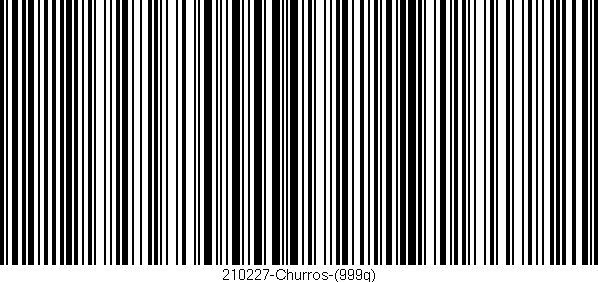 Código de barras (EAN, GTIN, SKU, ISBN): '210227-Churros-(999g)'