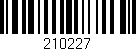 Código de barras (EAN, GTIN, SKU, ISBN): '210227'