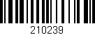 Código de barras (EAN, GTIN, SKU, ISBN): '210239'