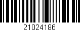 Código de barras (EAN, GTIN, SKU, ISBN): '21024186'