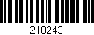 Código de barras (EAN, GTIN, SKU, ISBN): '210243'