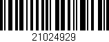 Código de barras (EAN, GTIN, SKU, ISBN): '21024929'