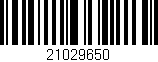 Código de barras (EAN, GTIN, SKU, ISBN): '21029650'