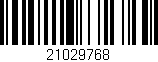 Código de barras (EAN, GTIN, SKU, ISBN): '21029768'