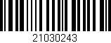 Código de barras (EAN, GTIN, SKU, ISBN): '21030243'