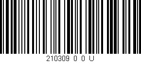 Código de barras (EAN, GTIN, SKU, ISBN): '210309_0_0_U'