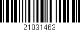 Código de barras (EAN, GTIN, SKU, ISBN): '21031463'
