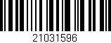 Código de barras (EAN, GTIN, SKU, ISBN): '21031596'