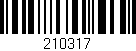 Código de barras (EAN, GTIN, SKU, ISBN): '210317'