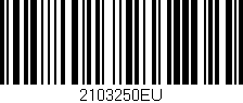 Código de barras (EAN, GTIN, SKU, ISBN): '2103250EU'