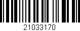 Código de barras (EAN, GTIN, SKU, ISBN): '21033170'