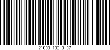 Código de barras (EAN, GTIN, SKU, ISBN): '21033_182_0_37'