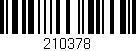 Código de barras (EAN, GTIN, SKU, ISBN): '210378'