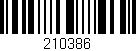 Código de barras (EAN, GTIN, SKU, ISBN): '210386'