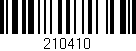 Código de barras (EAN, GTIN, SKU, ISBN): '210410'