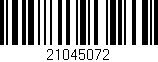 Código de barras (EAN, GTIN, SKU, ISBN): '21045072'