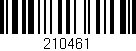 Código de barras (EAN, GTIN, SKU, ISBN): '210461'