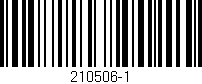Código de barras (EAN, GTIN, SKU, ISBN): '210506-1'