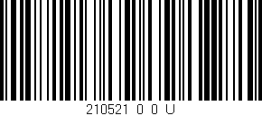 Código de barras (EAN, GTIN, SKU, ISBN): '210521_0_0_U'